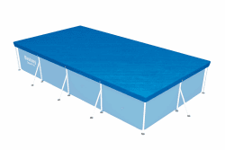 Bestway PE-Abdeckplane 410 x 226 cm, blau, eckig