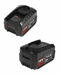 5000mAh 2Stück Ersatzakku für Bosch Haus und Garten 18V akku Werkzeuge,für Gardena akku,für Gloria 18V Bosch akku, Kompatibel mit Bosch 18V PBA PSB PSR 2×5.0AH AKKU