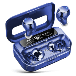 Bluetooth Kopfhörer,Kopfhörer Kabellos Bluetooth 5.3 In Ear Kopfhörer mit 4 ENC Noise Cancelling Mic,2024 Kabellose Kopfhörer 128Std Spielzeit LED-Anzeige, IP7 Wasserdichte Ohrhörer Touch Control