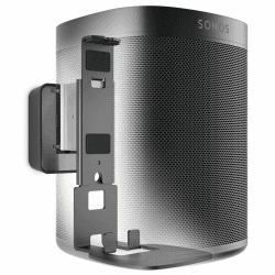 Vogel's Sound 4201 Lautsprecher Wandhalterung für Sonos One (SL) und Play:1, Max. 5 kg, Neigbar -30°/+30°, Schwenkbar bis zu 70° (Links/rechts), Schwarz, 1 Halterung Schwarz Wandhalterung Sonos One (SL)