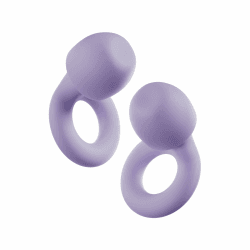 Loop Quiet 2 Ohrstöpsel – Ultrabequeme, wiederverwendbare, geräuschreduzierende Ohrstöpsel für Schlaf, Konzentration, Reisen, Geräuschempfindlichkeit | Flexible Passform, SNR 24 dB Geräuschreduzierung Violett