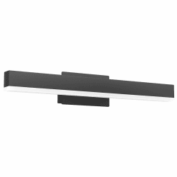 Klighten LED Spiegelleuchte 14W 40CM Schminklicht Badleuchte Bad Spiegellampe IP44 Wasserdichte Badlampe für Badzimmer und Wandbeleuchtung Kaltes Weiß 6000K Schwarz 6000k 15.7IN