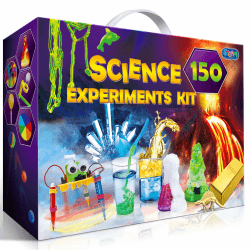 UNGLINGA 150 Experimente Kits für Kinder Jungen Mädchen, Wissenschaft Experimentierkasten Spielzeug Jungen Geschenke, Chemiebaukasten Kindern Labor