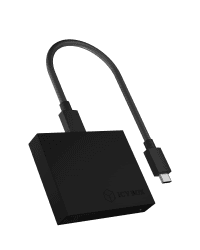 ICY 60515 BOX USB 3.1 CFast Card Reader, CFast 2.0, USB 3.1 Gen2 (10 Gbit/s), USB-C & USB-A, Aluminium, Schwarz