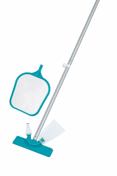 Bestway Poolpflege Basis-Set mit Venturi-Sauger & Kescher für Poolgrößen bis 396 cm