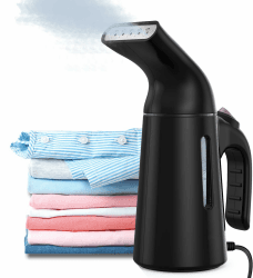 Blesgam Steamer Dampfglätter, 40S Aufwärmzeit Reise Dampfglätter Hemdenbügler, 700W Reisebügeleisen Dampfbürste für Kleidung, Reisen und Zuhause, Dampfbügeleisen Reise Steamer, GY169, Schwarz