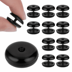 Teaaha 12er Set Sicherheitsgurt Stopper - Universaler Autogurt Clip, Rutschfeste Anschnallhilfe, Robust und Langlebiger Gurt-Schnallenhalter für Auto und SUV (Schwarz)