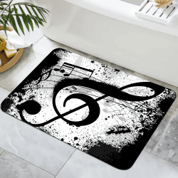Zomer Badematte rutschfest 40x60cm Badezimmerteppich Mikrofaser Badteppich schnelltrocknende Badematten, für Badewanne Dusche Home Badezimmer, mit Musik Color 24