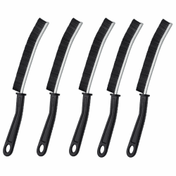 Eckenreinigungsbürste,Badezimmer Lückenreinigungsbürste-Spaltbürste,Reinigungswerkzeug mit langem Griff Zuhause Küche Rillenspalt Fenster Türschiene Schrubber Bürsten Fugen Reinigungsbürste (5PCS)