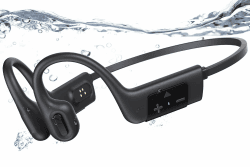 Relxhome Knochenschall Kopfhörer, Kopfhörer Schwimmen Eingebaute 32GB Speicher, MP3 Sport Kopfhörer Bluetooth 5.3, IP68 Wasserdicht, Open Ear Kopfhörer für Schwimmen Laufen, 10 Stunden Spielzeit
