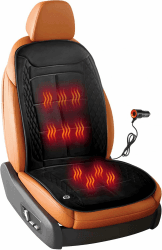 Winter-Sitzkissen, Autositzwärmer, beheizter Autositzbezug, schnelle Erwärmung, bequem, 3D-beheiztes Autositzkissen, temperaturverstellbar, Anti-Rutsch-Heizkissen für Autositz im Winter, Clod Weather Schwarz