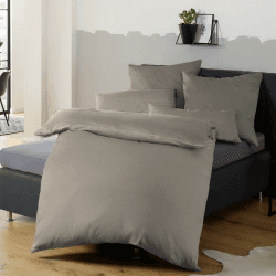 Soifox Bettwäsche 155x220 Taupe - Bettwäsche Sets aus Mikrofaser Bügelfrei & Knitterfrei - 1 mal Bettbezug + 1 mal 80x80cm Kissenbezug mit Reißverschluss 155 x 220cm + 80 x 80cm Taupe