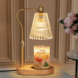 seenlast Kerzenwärmer Lampe, Duftlampe mit Timer und Dimmer, Elektrischer Kerzenwärmer Lampe, Vintage-Kerzenwärmer für Duftkerzen im Glas, Zuhause, Schlafzimmer, Dekoration L-gold