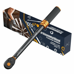 Drehmomentschlüssel Auto 30-210Nm, 1/2 Zoll Torque Wrench, 72 Zähne Umschaltknarre, Radmutternschlüssel für Auto reifenwechsel, LKW, NKW, Motorrad Reparatur und Wartung, ± 3% Fehlergenauigkeit 30-210 Nm 1/2"
