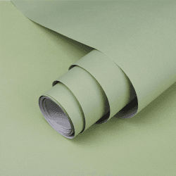 Hode Klebefolie Grün Matt 60X600cm Selbstklebende Möbelfolie für Möbel Wände Schrank Tischplatten Fensterbank Wasserdicht Schutz Folie DIY Dekorfolie Hellgrün Tapeten 60x600cm B-grün