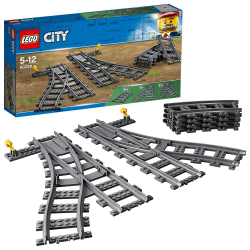 LEGO City Weichen, 6 Elemente, Erweiterungsset für Kinder, Spielzeug Set 60238 Single