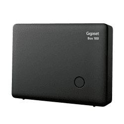 Gigaset Box 100 - DECT-Basis-Station für Ihr eigenes Kommunikationssystem, unterstützt bis zu 6 Mobilteile - für den analogen Telefonanschluss, schwarz [Deutsche Version]