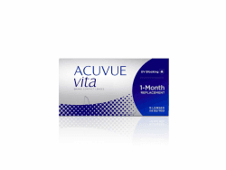 ACUVUE Vita Monatskontaktlinsen mit komfortablem Tragegefühl – Den ganzen Monat lang – -8 dpt & BC 8.4 – Mit UV Schutz & durchgängig hohem Feuchtigkeitsgehalt – 6 Linsen -8.0 Dioptrien 8.4 Millimeter 14 Millimeter 6