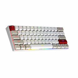 Newmen GM610 Gaming Tastatur Kabellos,60% Prozent Mechanische Tastatur Bluetooth/Mit Kabel,61 Tasten RGB Beleuchtung Hot Swap Anti Ghosting TKL Mini QWERTY Keyboard für PC/Win/Mac,Blaue Schalter Blau switch