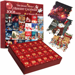 KreativeKraft Jigsaw Puzzle Adventskalender 2024 - lustiger Weihnachtskalender