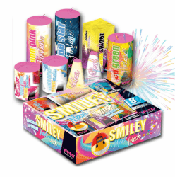 PYROHELD XXL Smiley Set 8-teilig – Super für Partys und Silvester, geeignet für Jugendliche und Kinder 2025