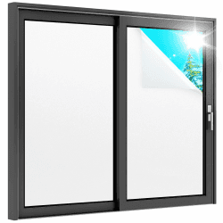 rabbitgoo Fensterfolie Milchglasfolie Sichtschutzfolie Selbstklebend Folie Fenster Scheibenfolie Blickdicht Anti-UV Statische Privatsphäre Schutzfolie Matt Für Bad Büro Wohnzimmer Weiß 44,5 x 300 cm 44.5 x 300 cm Weiß