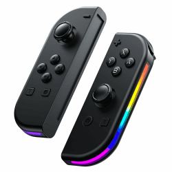 CKXTSH Switch Controller kompatibel mit Switch/OLED/Lite, RGB LED Wireless Controller mit 6-Achsen, Aufwachen, Vibration Wireless Controller for Switch