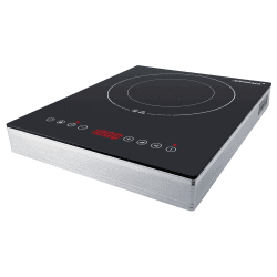 Steba Glaskeramik-Kochfeld HK 30 | Robuste Durchgängige Glaskeramik-Oberfläche | 2 Heizkreise mit 15 cm und 22 cm | Mobil einsetzbar | Touch Control | Timerfunktion bis 180 min. | für alle Kochtöpfe