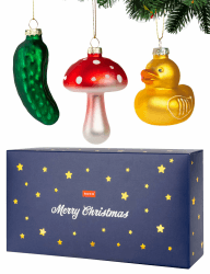 soxo Lustige Weihnachtskugeln Glas Weihnachtsbaum Deko Weihnachten Geschenk Hochzeit Fröhlich Weihnachtskugeln