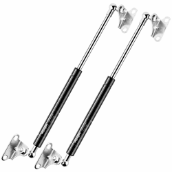 Vepagoo 500MM 100N/10KG Gasdruckfeder, 50CM Universal regelbar Schwerlast L-Typ Gasdruckdämpfer Hydraulisch Gasfeder für Bett Tür Deckel Schuppen Fenster und andere individuelle Anwendungen, 2er