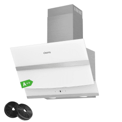 CIARRA CBCW6736N A+++ Kopffreie Dunstabzugshaube Schräghaube 60cm 650m³/h TouchControl Dimmbar LED-Beleuchtung mit CBCF003 Aktivkohlefilter