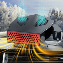 Autoheizung, Tragbare 12V 180W Autoheizung, Schnelle Heiz und Kühlventilatoren mit Zigarettenanzünderstecker, Autoheizung, Defroster, Windschutzscheiben-Defogger, Auto-Windschutzscheibenheizung