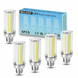 MAILIHAO E27 LED Kaltweiß 6500K 16W Maiskolben Birne 2050LM,Ersetzt Glühbirnen 120Watt 150Watt, Nicht dimmbar E27 Mais LED Lampen, Energiesparlampe Kleine Edison-Schraube Leuchtmittel E27 5er-Pack 16w E27 Kaltweiß 6500k