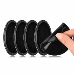 5 Stück Anti Rutsch Pad Auto,Waschbare Antirutschmatte für Handy Armaturenbrett,Wiederverwendbarer Doppelseitig Klebende Nano Gel Pad Schwarz