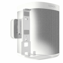 Vogel's Sound 4201 Lautsprecher Wandhalterung für Sonos One (SL) und Play:1, Max.5 kg, Neigbar -30°/+30°, Schwenkbar bis zu 70° (Links/rechts), Weiß, 1 Halterung Weiß Wandhalterung Sonos One (SL)
