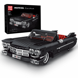 Mould King 10012 Technik Sportwagen Bausteine, 1245pcs Oldtimer Auto Modell Bausteine für Erwachsene, tolles Oldtimer Geschenk (Statische Version)