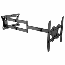 Nanook 2120 Langarm-TV-Wandhalterung für 42-75-Zoll-Fernseher, Extra langer Auszug bis zu 120 cm, Starke vollbewegliche TV-Halterung, Belastbarkeit bis 40 kg, Schwenkbar bis zu 180°, Max. VESA 400x400 120 cm Auszug | 40 kg Black