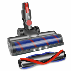 Motorisierte Bürste für Dyson V7 / V8 / V10 / V11 / V15 Staubsauger, Bodenbürste Zubehör Ersatzteil Turbobürste und Soft Roller mit LED-Lichter für Teppiche V7 V8 V10 V11 V15 Motorisierte Bürste