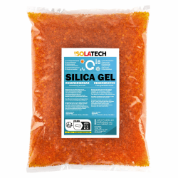 ISOLATECH Silica Gel regenerierbar Trockenmittel orange 400g Beutel Silicagel Kugeln als Kieselgel Silikagel Entfeuchter