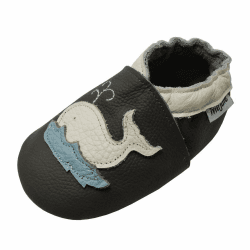 Mejale Baby Lederschuhe Infant Crawling Kleinkind Mokassins Braun Weiß Lila Navy Nette Jungen Mädchen Hausschuhe 17/18 EU Dunkelgrau