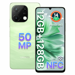 UMIDIGI G9C Android 14 NFC Smartphone(2024),12(6+6)+128GB,90Hz,50MP+8MP Kamera,Bluetooth 5.4,Simlockfreie Handy MediaTek Helio G36 Prozessor,5000mAh,6,75"-Display,4G Dual-SIM/Face ID/GPS/OTG-Grün