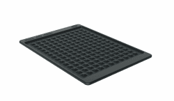 RÖSLE Ablagematte Silikon, Hochwertige Silikonmatte zum Schutz von Ablageflächen, temperaturbeständig bis 220°C, spülmaschinengeeignet, schwarz Ablagematte Silikon Single