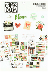 Simple Stories Bloom Aufkleber Tablet, Papier, mehrfarbig, 21 x 14 x 0,4 cm