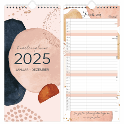 Familienkalender 2025 - Familienplaner 2025 3 Spalten - Kalendar 2025 familienplaner von Januar 2025 - Dezember 2025, fürs Büro, für Paare, 31cm×15cm