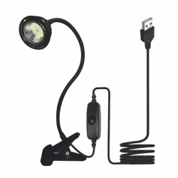 QeeHeng Schildkröte Wärmelampe, UVA UVB Basking Licht für Reptilien Leuchte,360°drehbare Wärmelampe Metallhalter für Schildkröte Aquarium Tank Heizlampen,Kommen Sie mit USB Upgrade Stecker