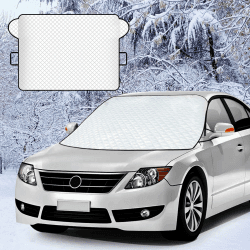Libershine Auto Frontscheibenabdeckung Winter, Auto Windschutzscheibenabdeckung Winter, Scheibenabdeckung Auto Winter, Faltbar, für Die Gegen, Schnee, EIS, Frost, Staub, Sonne UV, 145×120cm