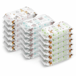 Amazon-Marke: Mama Bear Disney Ultra sanfte Feuchttücher Baby, Unparfümiert, 1080 Stück (18 packungen mit 60) 60 stück (18er Pack)