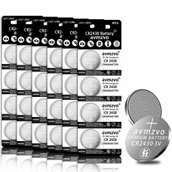 CR2430 knopfzelle 3V Lithium Knopfzellen CR 2430 Batterien 24 Stück【5 Jahre Garantie】 (F-CR2430-6-24)