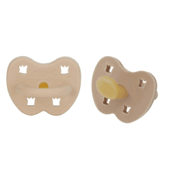 Hevea Natural Rubber Pacifier 2 Pack (Hunter Green & Olive, 3-36 Months)