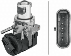 HELLA 6NU 014 864-681 AGR-Ventil - elektrisch - 5-polig - mit Dichtung, Keine